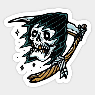 Grim Reaper Tattoo Sticker
